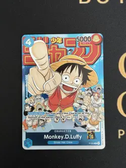 One Piece Card Game Monkey.D.Luffy P-033 Weekly Shonen Jump Promo English - Image 1
