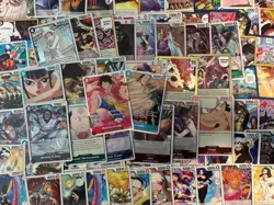 One Piece TCG - BULK CARD LOT 500 - (20) RARES & SR+ INCL - NO Duplicates - Image 2