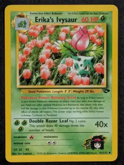 Erika's Ivysaur 41/132 Gym Challenge Vintage Vintage Card Near Mint - Image 1