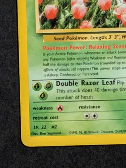 Erika's Ivysaur 41/132 Gym Challenge Vintage Vintage Card Near Mint - Image 5