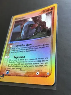 Pokemon TCG Nosepass EX Ruby & Sapphire Card 18/109 Reverse Holo Rare LP - Image 2