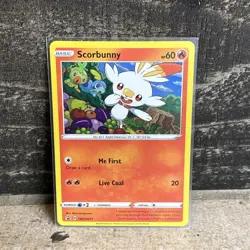 Scorbunny SWSH071 Black Star Promo Vivid Voltage Pokemon Card TCG - Image 1