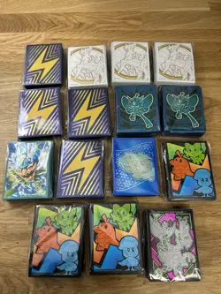 Pokemon Tcg ETB & Collection Box Card Sleeves - Lot of 15 Packs (New & Sealed) - Image 1