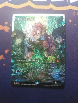 Llanowar Elves (Showcase) (Fracture Foil) - Foundations (FDN) MTG - Image 1