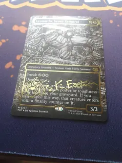 Leonardo, Sewer Samurai (Borderless) (Gold-Stamped Signature) TMT MTG - Image 1