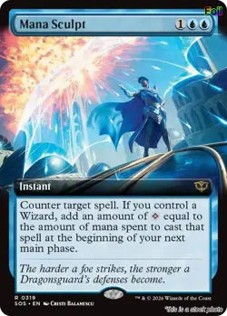 Mana Sculpt (Extended Art) [SOS - 319] - NM [Foil] TCG MTG - Image 1