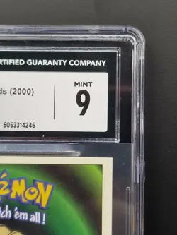 Machop Pokemon Sticker Card (2000) Dunkin’ Boomer CGC Grade 9 Population 1! - Image 3