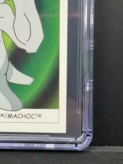 Machop Pokemon Sticker Card (2000) Dunkin’ Boomer CGC Grade 9 Population 1! - Image 5