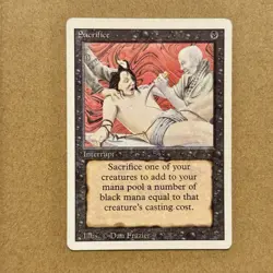 MTG ~ 2x Sacrifice ~ 3ED Third 3rd Edition / Revised ~ 1994 English ~ HP - Image 2