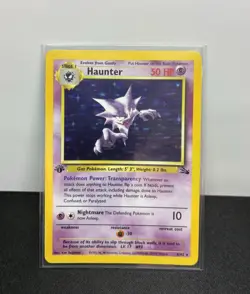👻 Haunter 6/62 1st Edition Fossil Holo LP/ NM Vintage WOTC Pokemon - Image 1