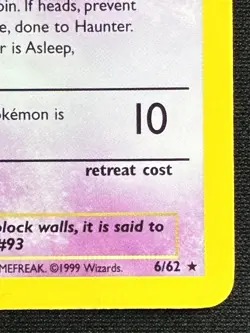 👻 Haunter 6/62 1st Edition Fossil Holo LP/ NM Vintage WOTC Pokemon - Image 5