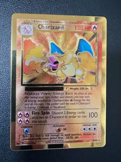 Pokemon Celebrations Charizard Gold Metal Card #4/102 Promo 25th Anniversary - Image 1