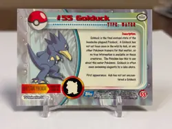 1999 Topps Pokemon #55 Golduck (TV Animation Series 1) 1st Print Blue Logo NM - Image 2