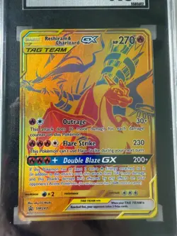 2021 Pokemon Reshiram & Charizard GX #SM247 Premium Collection – SGC 9.5 MINT+ - Image 2