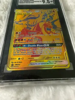 2021 Pokemon Reshiram & Charizard GX #SM247 Premium Collection – SGC 9.5 MINT+ - Image 4