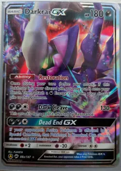 Darkrai GX 88a/147 Alternate Art Promo NM 2018 Pokemon TCG - Image 1