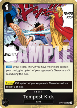 OP07-096: Tempest Kick - Rare One Piece TCG Card : OP07: 500 Years In The Future - Image 1