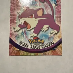 Topps Rattata #19 Pokemon Card TV Animation Black Logo - Image 4