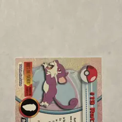 Topps Rattata #19 Pokemon Card TV Animation Black Logo - Image 5