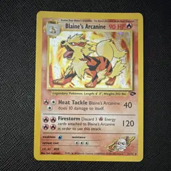 Pokemon Blaine's Arcanine 1/132 Gym Challenge Holo Rare Stage 1 90HP - Image 1