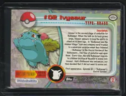 Ivysaur #2 Pokemon 1999 Topps TV Series 1 - Topps Pokemon TCG set - Ivysaur - Image 2
