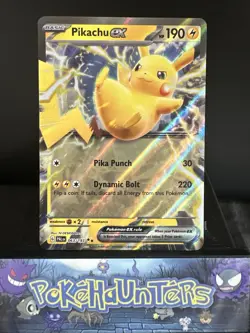 Pokemon Card Pikachu EX 063/193 Paldea Evolved Half Art Double Rare NM - Image 1