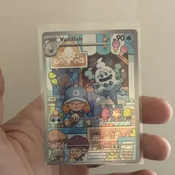 Pokemon Vanillish Illustration Rare Holo 190/182 SV04 Paradox Rift 90 HP - Image 1