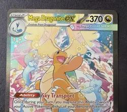Pokemon Ascended Heroes Mega Dragonite EX Secret Illustration Rare (SIR) 290/217 - Image 2