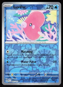 Luvdisc 047/193 Common Paldea Evolved Pokemon Reverse Holo NM - Image 1