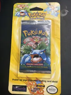1999 Pokemon Base Set Shadowless venusaur Blister Booster Pack Heavy 34G - Image 1
