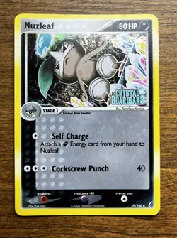 Pokemon TCG NUZLEAF 39/100 Reverse Holofoil & Regular EX Crystal Guardians LOOK - Image 3