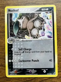 Pokemon TCG NUZLEAF 39/100 Reverse Holofoil & Regular EX Crystal Guardians LOOK - Image 5