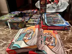 Pokemon Mixed Lot – Graded Slab, Tins, Sealed Packs, Boxes, EX/VSTAR/Holo Hits - Image 1