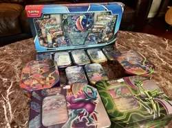 Pokemon Mixed Lot – Graded Slab, Tins, Sealed Packs, Boxes, EX/VSTAR/Holo Hits - Image 2