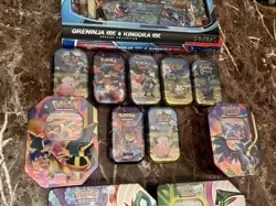 Pokemon Mixed Lot – Graded Slab, Tins, Sealed Packs, Boxes, EX/VSTAR/Holo Hits - Image 5