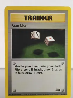 Gambler - Fossil 60/62 singles, non-holo Pokemon TCG uncommon - Image 3
