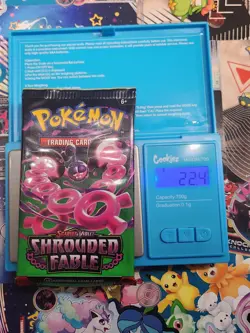 Very Heavy!! 22.4g Pokemon TCG SHROUDED FABLE 🔥 Booster Pack New Sealed - Image 1
