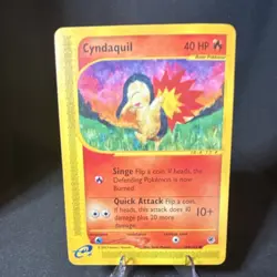 Pokemon Cyndaquil Expedition Base Set 104/165 40 HP Common Basic Regular 2002 EN - Image 1