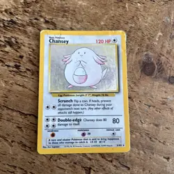 1999 Pokemon Set Unlimited Chansey Rare Holo #3/102 - Image 1