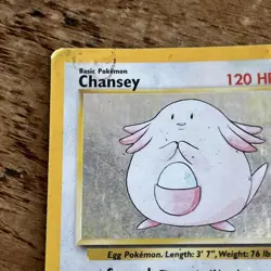 1999 Pokemon Set Unlimited Chansey Rare Holo #3/102 - Image 3