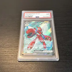 PSA 9 Mint Pokemon 2024 Scizor ex 195/162 Temporal Forces Ultra Rare Full Art - Image 1