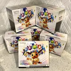 Pokemon TCG Scarlet Violet Prismatic Evolutions Elite Trainer Box Scratch n Dent - Image 1