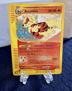 SWIRL NM/M 2003 Aquapolis Arcanine H2/H32 WOTC E-Reader Series Pokemon HOLO RARE - Image 1