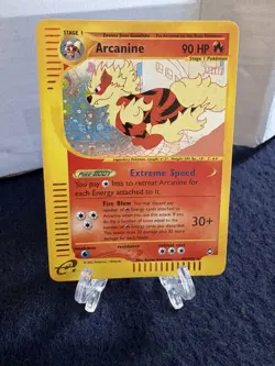 SWIRL NM/M 2003 Aquapolis Arcanine H2/H32 WOTC E-Reader Series Pokemon HOLO RARE - Image 2