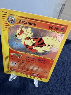 SWIRL NM/M 2003 Aquapolis Arcanine H2/H32 WOTC E-Reader Series Pokemon HOLO RARE - Image 4