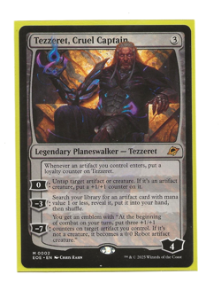 TEZZERET, CRUEL CAPTAIN EoE Magic English Near Mint MTG 0002 - Image 1