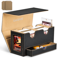 MTG Deck Box with 2 Commander Display and Dice Tray-Patented Design, Double Deck - Image 1
