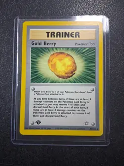 Pokemon TCG 1st Edition Gold Berry 93/111 - Neo Genesis - Near Mint - Image 1