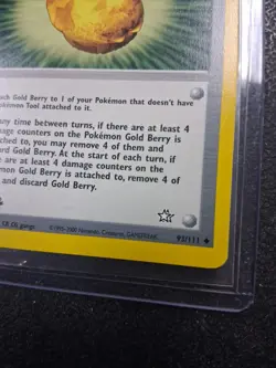 Pokemon TCG 1st Edition Gold Berry 93/111 - Neo Genesis - Near Mint - Image 4