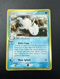Pokemon TCG Togetic (Delta Species) 11/101 Holo Rare EX Dragon Frontiers - LP - Image 1